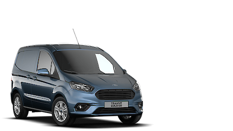 Kék Ford Transit Courier borítóképe