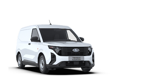 Fehér Ford Transit Courier külső megjelenése