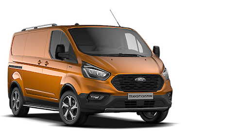 Narancssárga Ford Transit Custom borítóképe