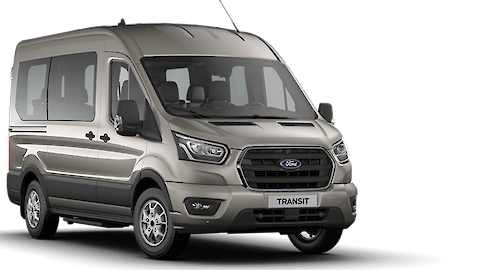 Szürke Ford Transit Minibusz borítóképe