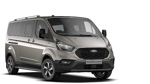 Szürke Ford Tourneo Custom borítóképe